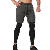 Sport Hosen für Männer || 2-in-1 Fitness Kompression Hosen