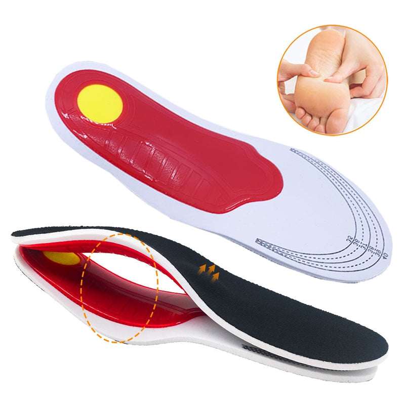 Premium Orthotic High Arch Support Insoles Gel Pad 3D Arch Support Flat Feet For Women / Men orthopedic Foot pain (7278235844776)